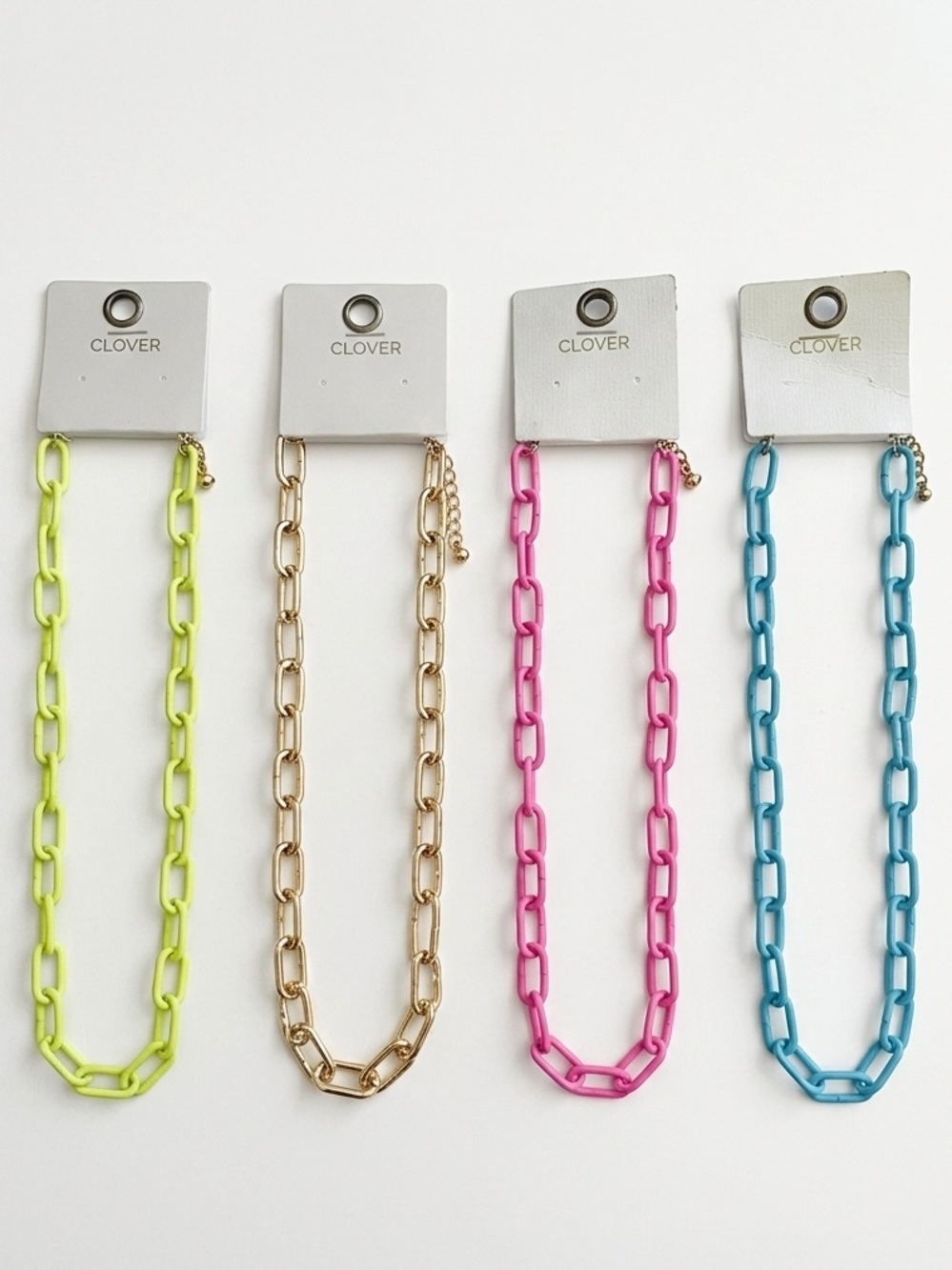 Pick 1: CLOVER Block Chain Necklace